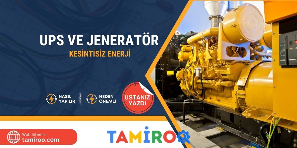 UPS ve Jeneratör Bağlantısı Kesintisiz Enerji Sağlar